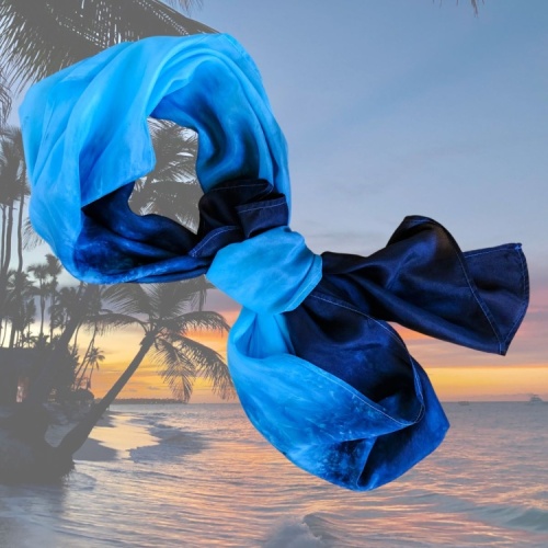 JagBag Large Silk Beach Wrap - Midnight